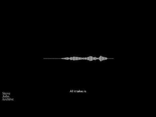 “Make a lot of mistakes,” Steve Jobs interview with Michael Mortiz, 1984