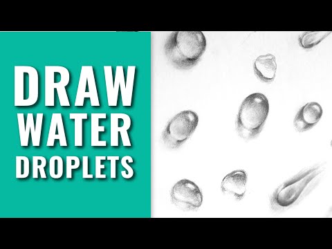 How To Draw Water Droplets With Pencil - Full Tutorial For Beginners