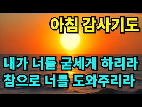힘과 평강의 아침 감사기도 | 하루를 시작하는 기도 | 아침을 여는 기도 | 하루를 여는 기도 | 아침기도 | 감사기도 | 1시간 기도
