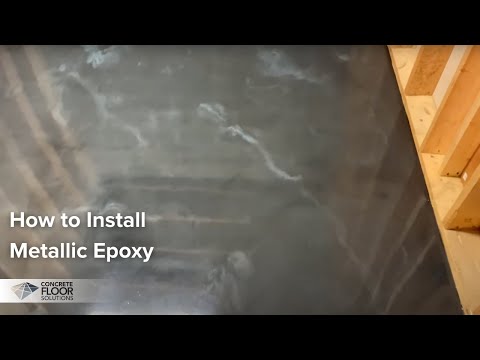 Easy DIY Metallic Floor Installation, how to transform your floor.
