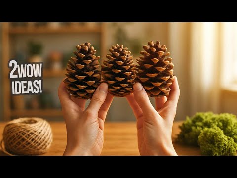 I gathered pine cones in the forest and made something incredible! It will win your heart!