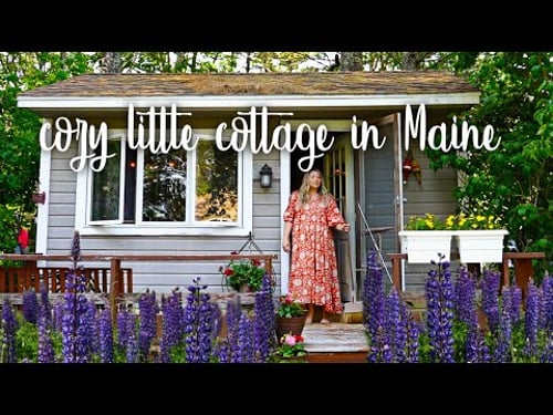 Decorating a tiny cottage in the Maine woods // thrifted boho style