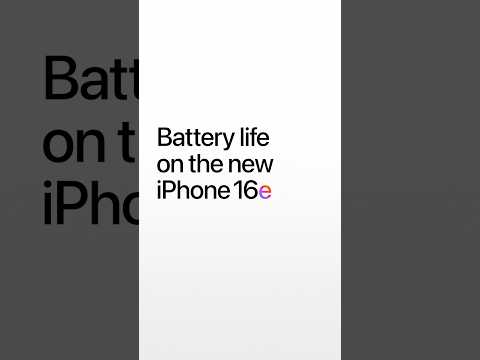 Battery life on iPhone 16e. Latest iPhone. Greatest price. #Shorts