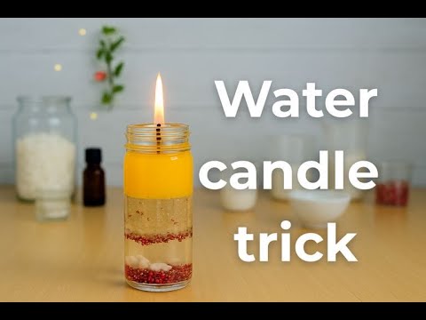 Mini Water Candle DIY💛🤍 | You Won’t Believe How Easy This Is!