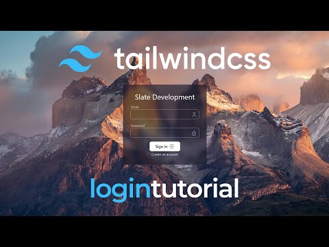 Tailwind CSS Login Page Tutorial | How-To Make A Simple, Responsive, Mobile-Friendly Web Page