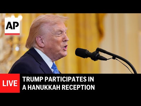 LIVE: Trump participates in a Hanukkah reception