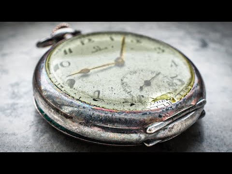 A Century Old Omega Watch Restoration - Rusted - Pre WW2 - Silver Casing - cal 40.6 - ASMR