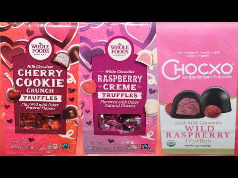 Truffles: Whole Foods Market Cherry & Raspberry and CHOCXO Wild Raspberry Review