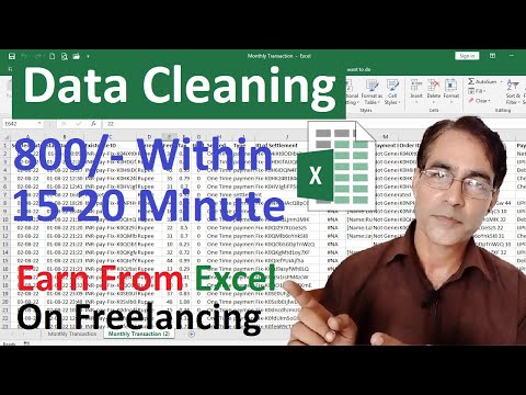 Earn upto 850 from excel in 15 Minutes | Earn from Excel from Data cleaning | Ms excel tips