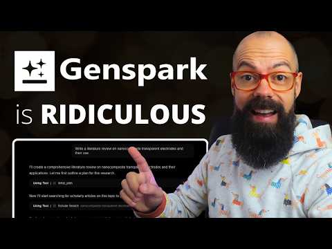 WARNING: Your PhD Might Get DRASTICALLY Easier With This AI (Genspark Demo: Auto Drafts & Slides)