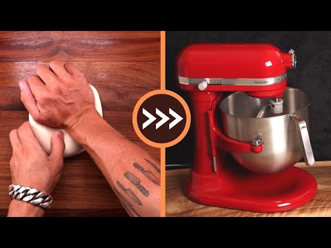 How to Convert a Handmade Bread Recipe to Be Made With a Mixer