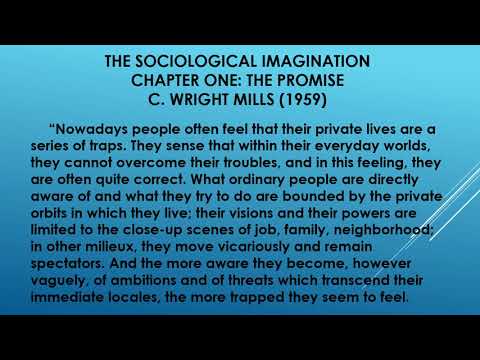 Introduction to Sociology, Chapter One Lecture