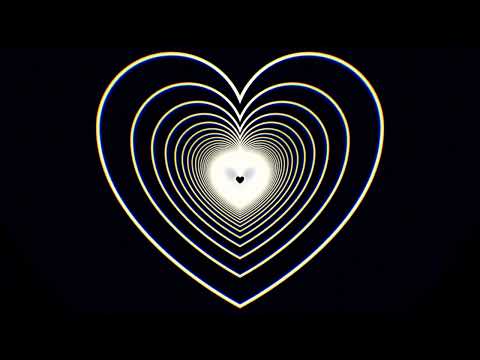 Moving Inside Endlessly Expanding Tunnel Heart Shapes 4K Motion Background
