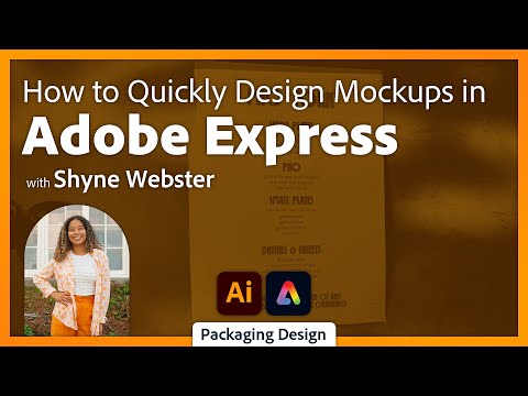Designing Packaging Mockups in Illustrator and Adobe Express with Shyne Webster
