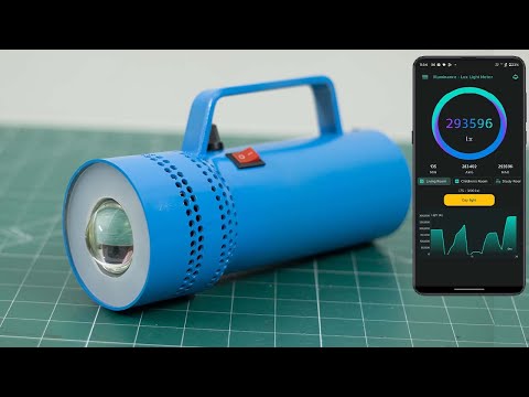 Build a Super Bright 100W Rechargeable Flashlight with Adjustable Brightness
