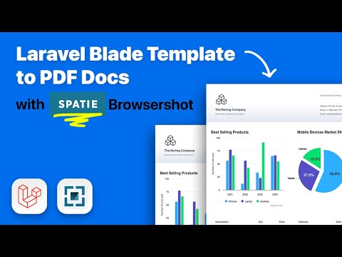 Laravel PDF Magic: From Dynamic Views to Beautiful PDFs with Spatie Browsershot