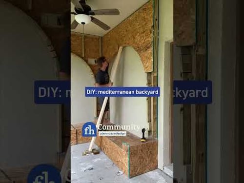 DIY Mediterranean Backyard Transformation