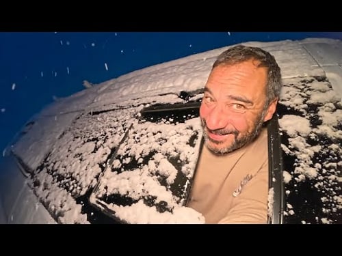 Stranded On Alaska Highway Winter Van Camping