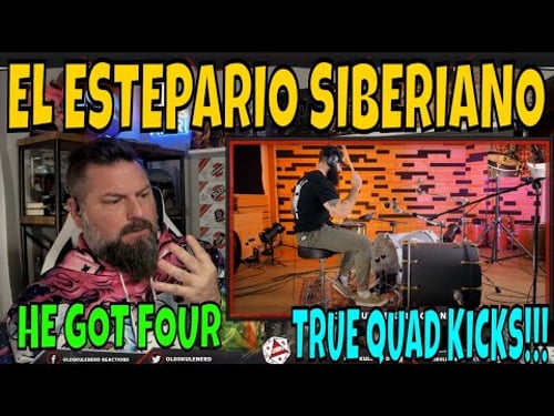 DRUMMER REACTS El Estepario Siberiano - BASSDRUM SPEED RECORD - PLAYING 4 PEDALS AT ONCE