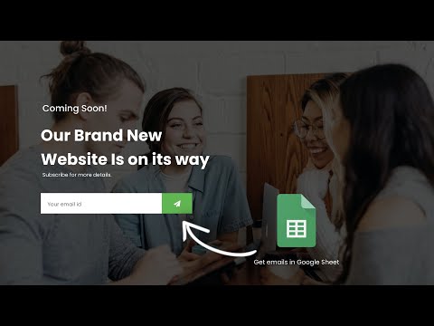 How To Make Working Email Subscription Form With Google Sheets Using HTML CSS & JavaScript