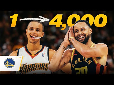 ALL 4,000 of Stephen Curry's Career Three Pointers
