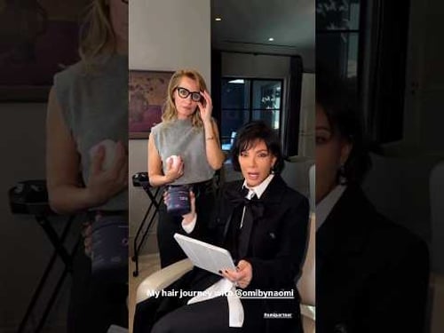 Kris Jenner Shows Her OMI Hair Journey with AI Hair Scan Results #krisjenner #kardashians #shorts
