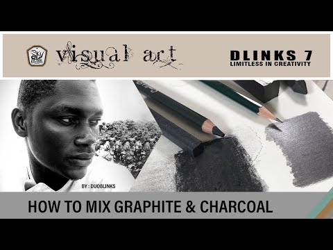 How to mix graphite and charcoal pencil in your drawing.