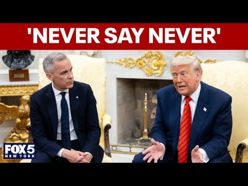 FULL MEETING | Trump, Carney quibble over buying Canada: 'Not for sale'