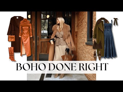 Why Boho Style Becomes Effortlessly Elegant in Fall & Winter for Women Over 60