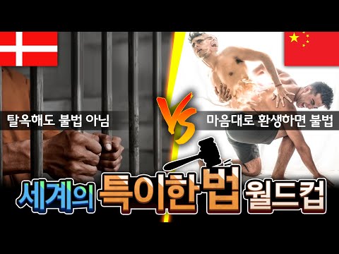 환생하면 '불법'이라고?? ㅋㅋ? 세계의 특이한 법 월드컵!!