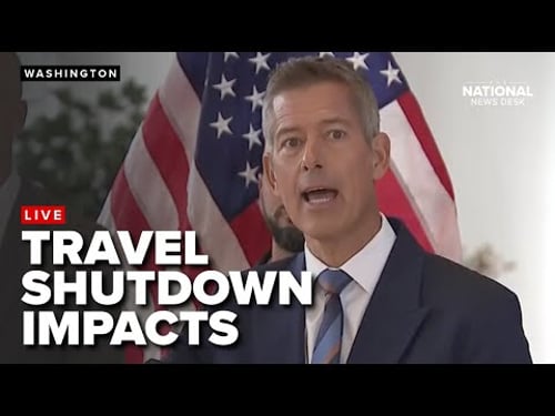 Duffy talks travel, air traffic control shutdown impacts