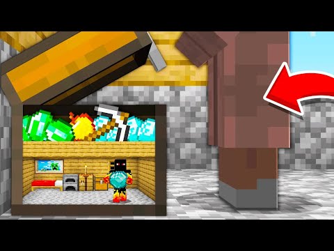 Hidden in the Villager Chest to Steal Diamonds