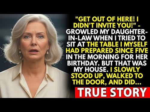 “I Didn’t Invite You,” My Daughter-In-Law Said Calmly—In The House I Built, At The Table I Bought