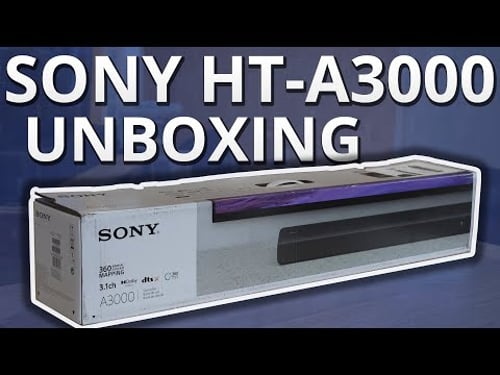 Sony HT-A3000 Unboxing - BRAND NEW 3.1ch Soundbar