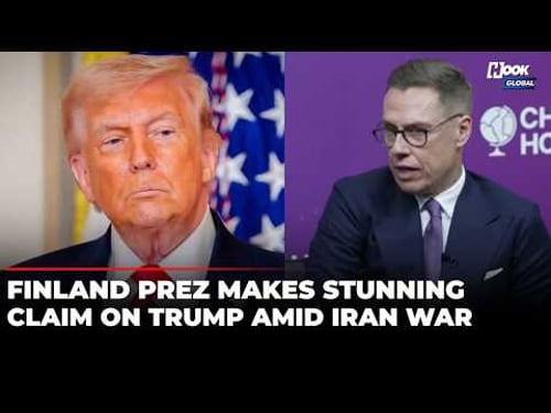'I Have No Illusions...': Finland's Stubb Shocking Admission About Trump Amid U.S. Strikes On Iran