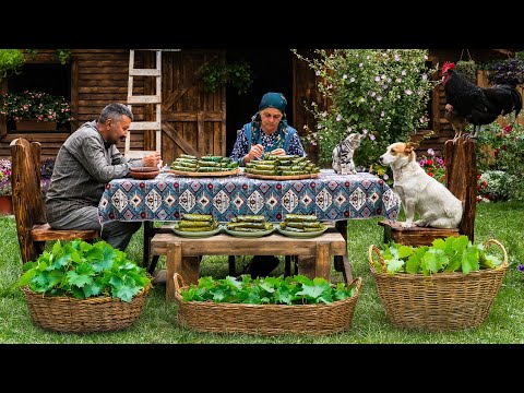 Homemade Beef Dolma in Foraged Grape Leaves | Village Method