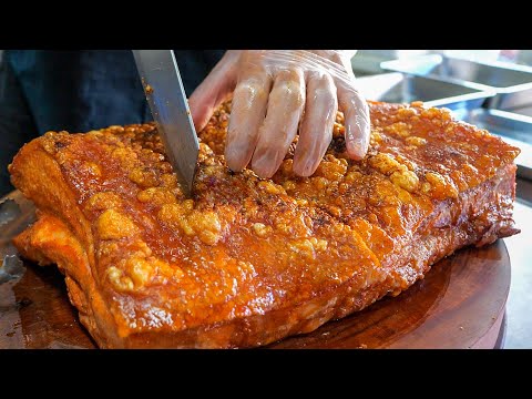 Popular! Crispy Pork Belly Making Process and Beefsteak Collection! / 超人氣! 脆皮五花肉製作過程, 人氣鐵板牛排店合輯!