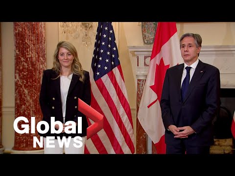 Melanie Joly, Canada’s new foreign minister, meets with US counterpart Antony Blinken