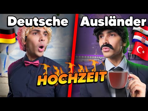 Deutsche vs Ausländer auf einer HOCHZEIT 😳😂 | Mohi__07