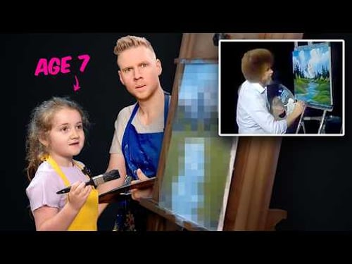 Can my KIDS paint with Bob Ross?