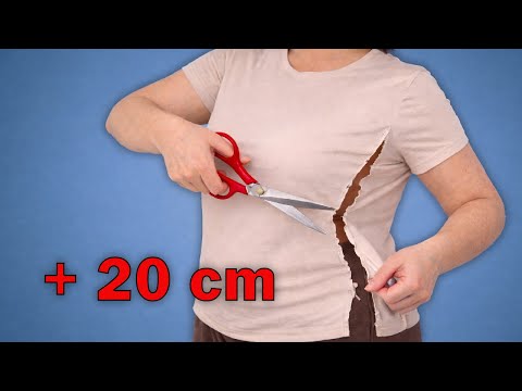 FEW PEOPLE KNOW You Can Widen a T-Shirt by 20 cm