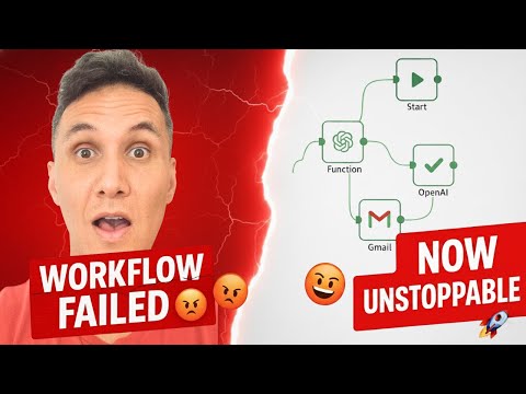 Beginner n8n Error Handling Tutorial - 5 Workflows That Never Fail (Stop Workflow Failures)