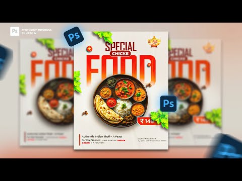 "Create a Stunning Fast Food Poster in Photoshop | Beginner to Pro" #photoshop