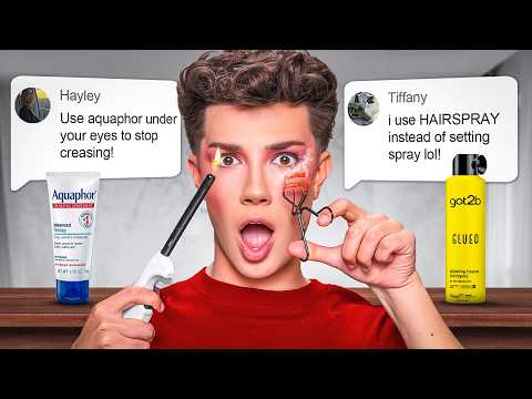 TESTING A FULL FACE OF UNHINGED TIKTOK MAKEUP HACKS π³