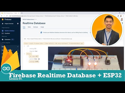 05 Firebase Realtime Database + ESP32 | How to save sensor data & read data to control devices?