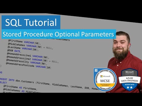 SQL Tutorial - Stored Procedures Optional Parameters