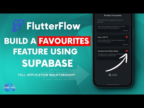 Build a #FlutterFlow Favourites Feature using #Supabase - Full Walkthrough