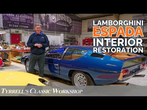 Espada Interior Reborn: The Art of Lamborghini Leather Restoration | Tyrrell's Classic Workshop