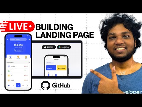 Watch me live on how to build iOS landing page with AI