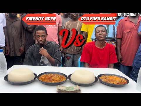 EATING COMPETITION FIRST PERSON TO FINISH FUFU AND OKRO SOUP WIN 100,000